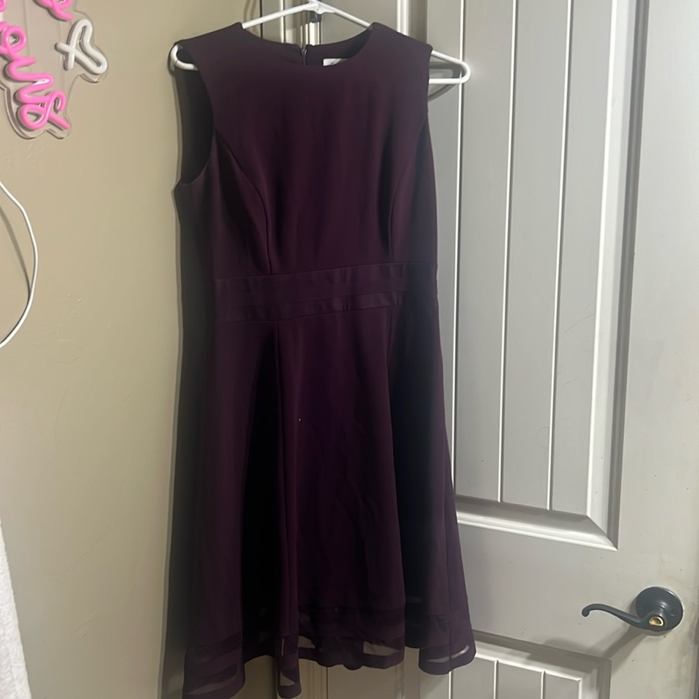 Purple Calvin Klein dress